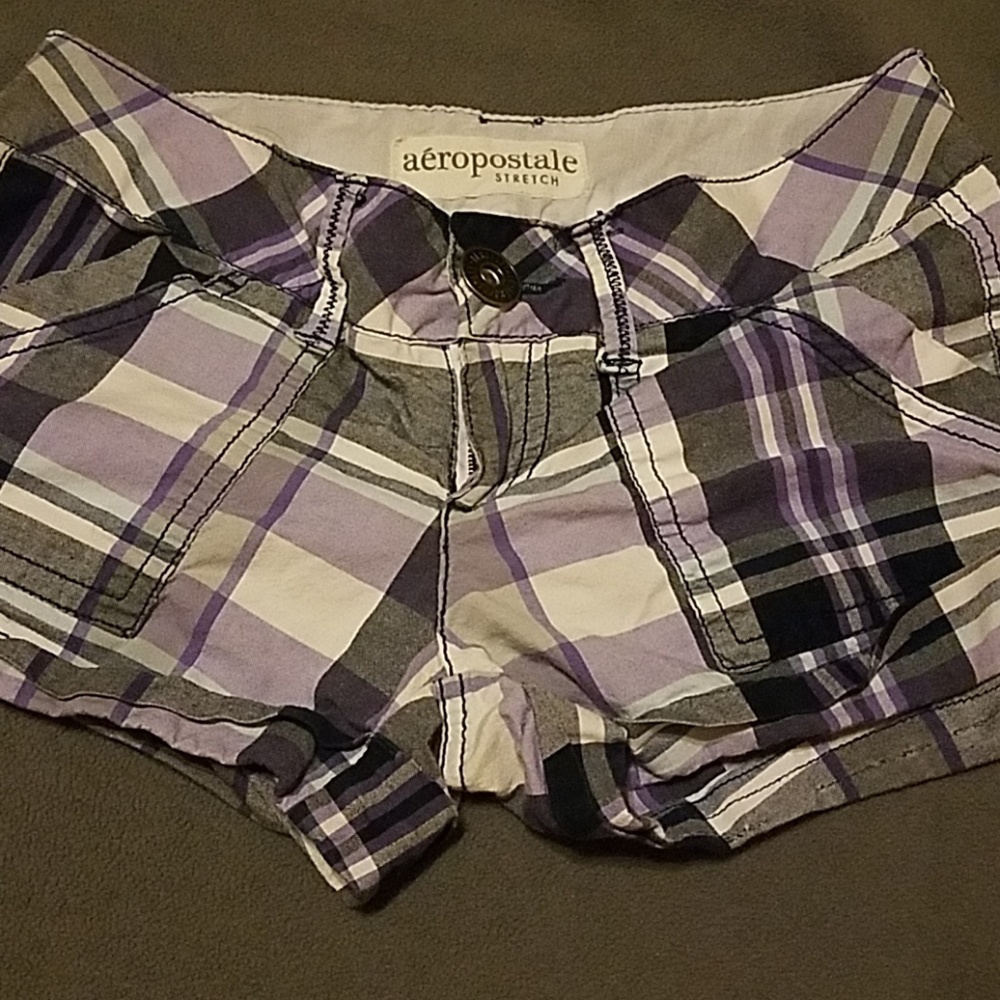 Aeropostale Plaid Shorts
